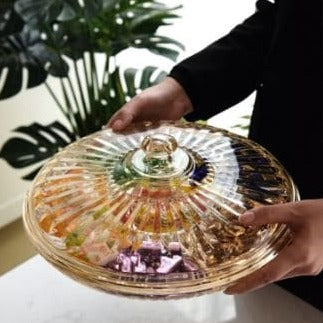 Modern Creative Crystal Dried Fruit Tray Grid with Cover, Transparent Dried Fruit Box, Acrylic Plate Fruit Basin Dry Candy Dish Modern Creative Crystal Dried Fruit Tray Grid with Cover, Transparent Dried Fruit Box, Acrylic Plate Fruit Basin Dry Candy Dish
